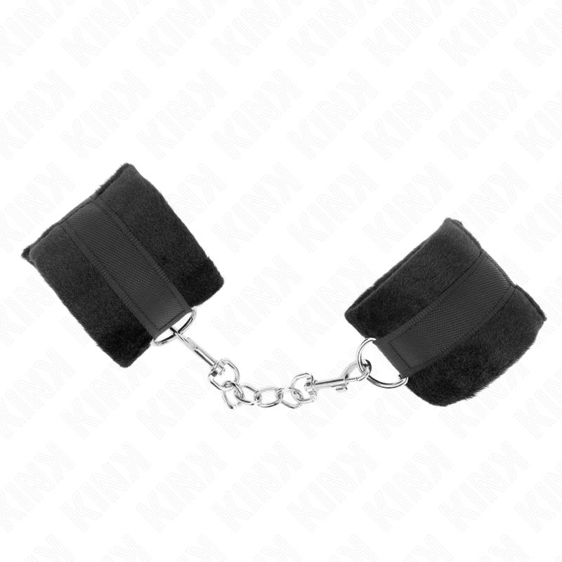 KINK - MANCHETTES DÉBUTANT EN FOURRURE NOIR 30 X 7 CM KINK WRIST RESTRAINT