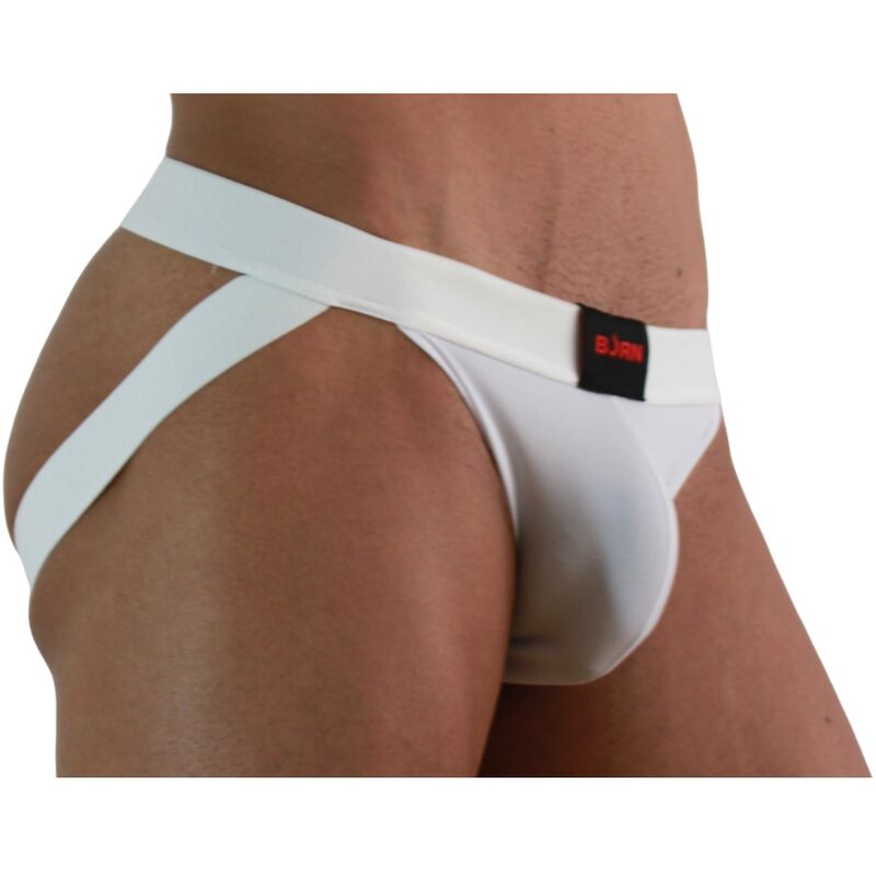 BURN - 007 JOCK LYCRA BLANC S BURN