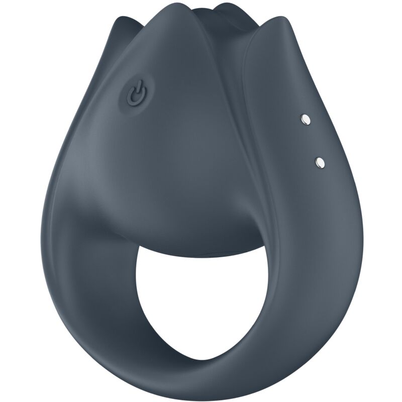 SATISFYER - PERFECT PAIR 2 MULTIVIBRATEUR 2 EN 1 ANNEAU PÉNIS ET STIMULATEUR DE DOIGTS GRIS SATISFYER PARTNER