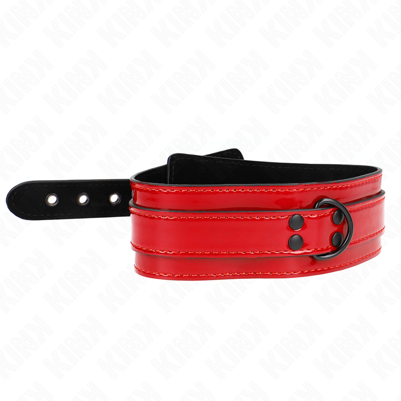 KINK - COLLIER AJUSTABLE ROUGE VIN 37,5-49,5 CM X 5 CM KINK COLLAR & GAG