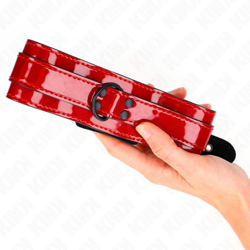 KINK - COLLIER AJUSTABLE ROUGE VIN 37,5-49,5 CM X 5 CM KINK COLLAR & GAG