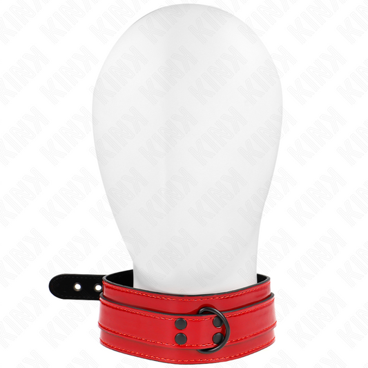 KINK - COLLIER AJUSTABLE ROUGE VIN 37,5-49,5 CM X 5 CM KINK COLLAR & GAG