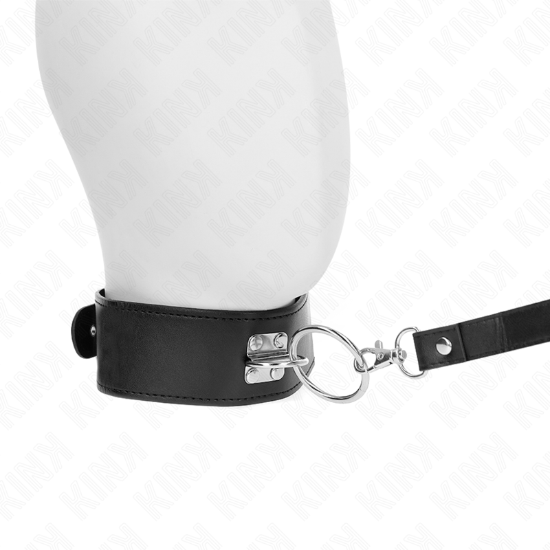 KINK - LAISSE CLOUTÉE 116 CM COLLIER AVEC SANGLE EN CUIR 50 X 5 CM KINK COLLAR & GAG