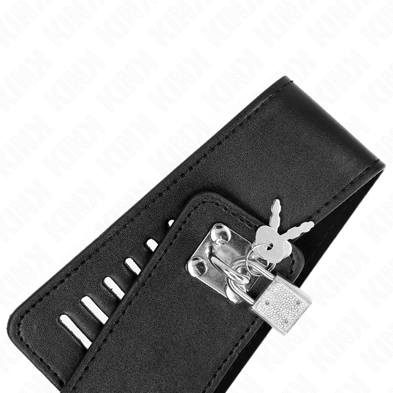 KINK - COLLIER AVEC CEINTURE 116 CM MODÈLE 2 RÉGLABLE 36-43 CM X 5 CM KINK COLLAR & GAG