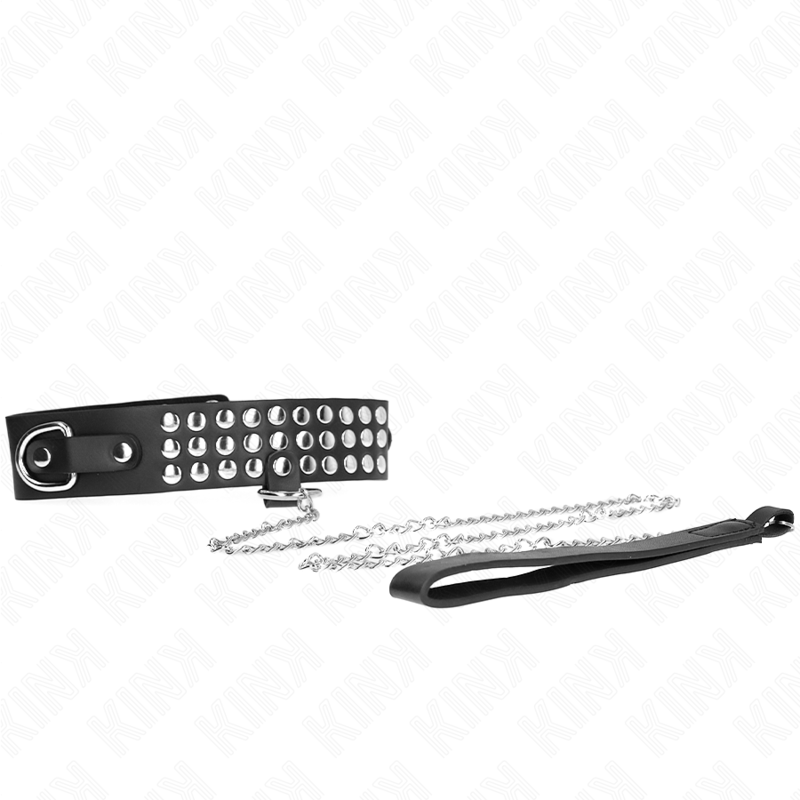 KINK - COLLIER AVEC BRACELET 65 CM AVEC BRILLANT RÉGLABLE 37-42 CM X 5,3 CM KINK COLLAR & GAG