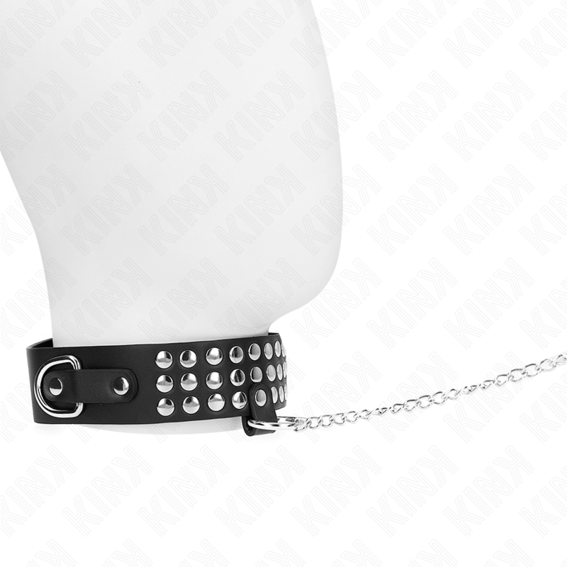 KINK - COLLIER AVEC BRACELET 65 CM AVEC BRILLANT RÉGLABLE 37-42 CM X 5,3 CM KINK COLLAR & GAG