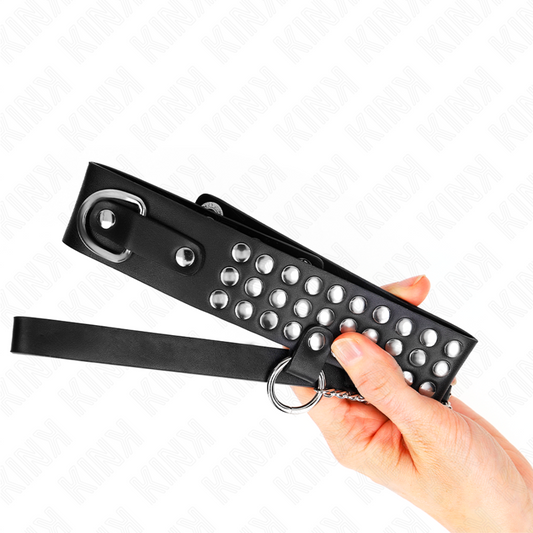 KINK - COLLIER AVEC BRACELET 65 CM AVEC BRILLANT RÉGLABLE 37-42 CM X 5,3 CM KINK COLLAR & GAG