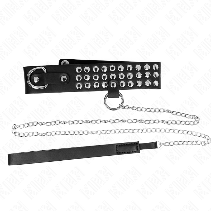 KINK - COLLIER AVEC BRACELET 65 CM AVEC BRILLANT RÉGLABLE 37-42 CM X 5,3 CM KINK COLLAR & GAG