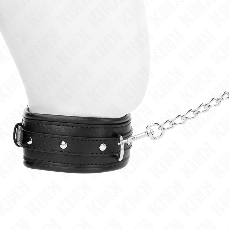 KINK - COLLIER AVEC BRACELET À BOUCLE BRILLANTE 65 CM 48,5 CM X 5,3 CM KINK COLLAR & GAG