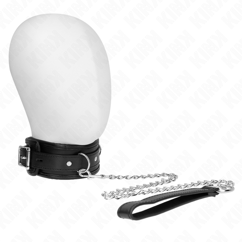 KINK - COLLIER MODÈLE BASIC AVEC LAISSE 65 CM MODÈLE 1 53 X 6 CM KINK COLLAR & GAG