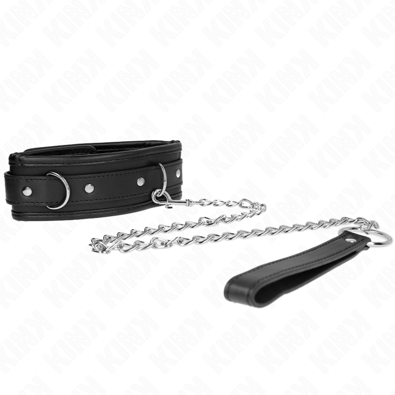 KINK - COLLIER MODÈLE BASIC AVEC LAISSE 65 CM MODÈLE 1 53 X 6 CM KINK COLLAR & GAG
