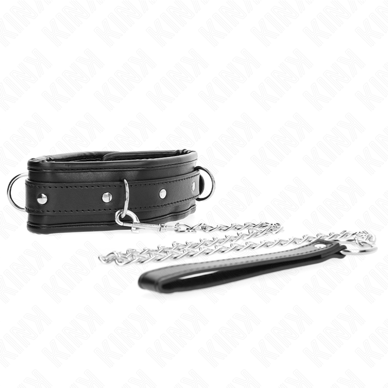 KINK - COLLIER LOURD AVEC CEINTURE 65 CM MODÈLE 1 RÉGLABLE 36,5-50 CM KINK COLLAR & GAG