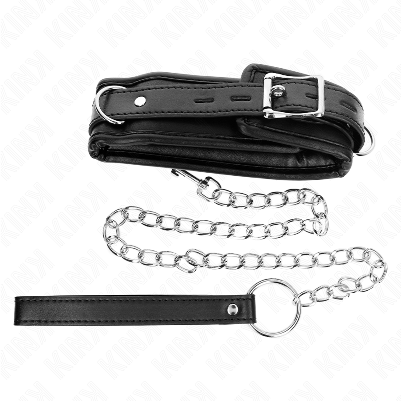 KINK - COLLIER LOURD AVEC CEINTURE 65 CM MODÈLE 1 RÉGLABLE 36,5-50 CM KINK COLLAR & GAG