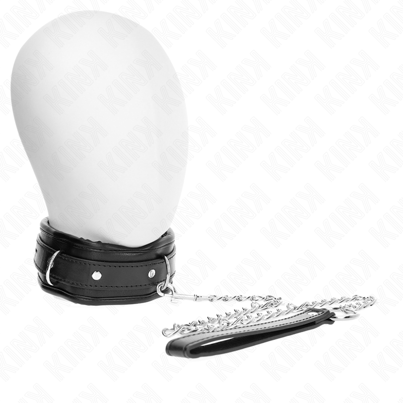 KINK - COLLIER LOURD AVEC CEINTURE 65 CM MODÈLE 1 RÉGLABLE 36,5-50 CM KINK COLLAR & GAG