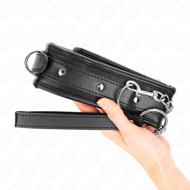 KINK - COLLIER LOURD AVEC CEINTURE 65 CM MODÈLE 1 RÉGLABLE 36,5-50 CM KINK COLLAR & GAG