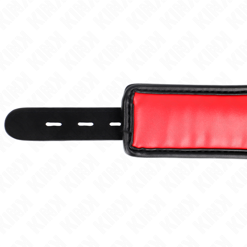 KINK - COLLIER AVEC BRACELET IMITATION CUIR ÉPONGE MODÈLE 3 RÉGLABLE 37-54 CM X 3 CM KINK COLLAR & GAG