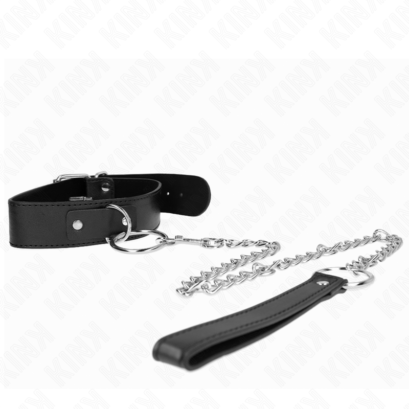 KINK - COLLIER MODÈLE BASIC AVEC LAISSE MODÈLE 4 RÉGLABLE 36-43 CM KINK COLLAR & GAG