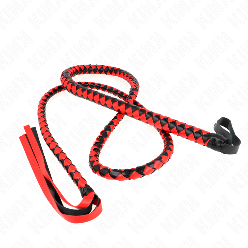 KINK - FOUET LONG SERPENT ROUGE 210 CM KINK IMPACT & TOUCH