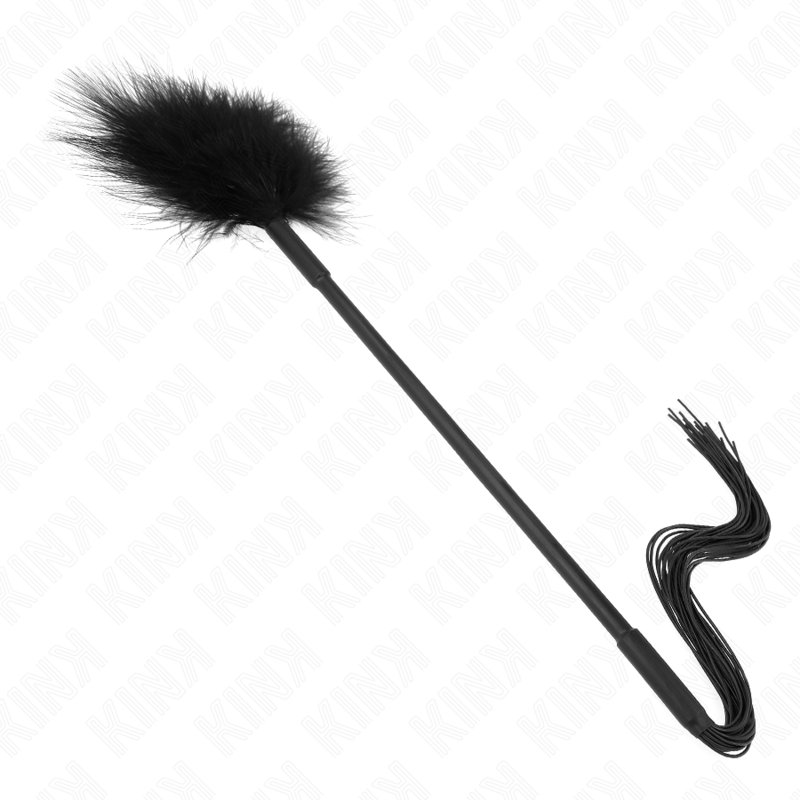 KINK - Fouet en silicone avec plumes pour chatouiller 47 cm KINK IMPACT & TOUCH