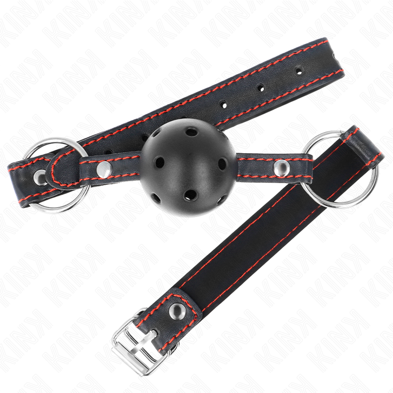 KINK - BAG-BALLE CREUX DUR NOIR MODÈLE 2 65 x 2,5 CM KINK COLLAR & GAG