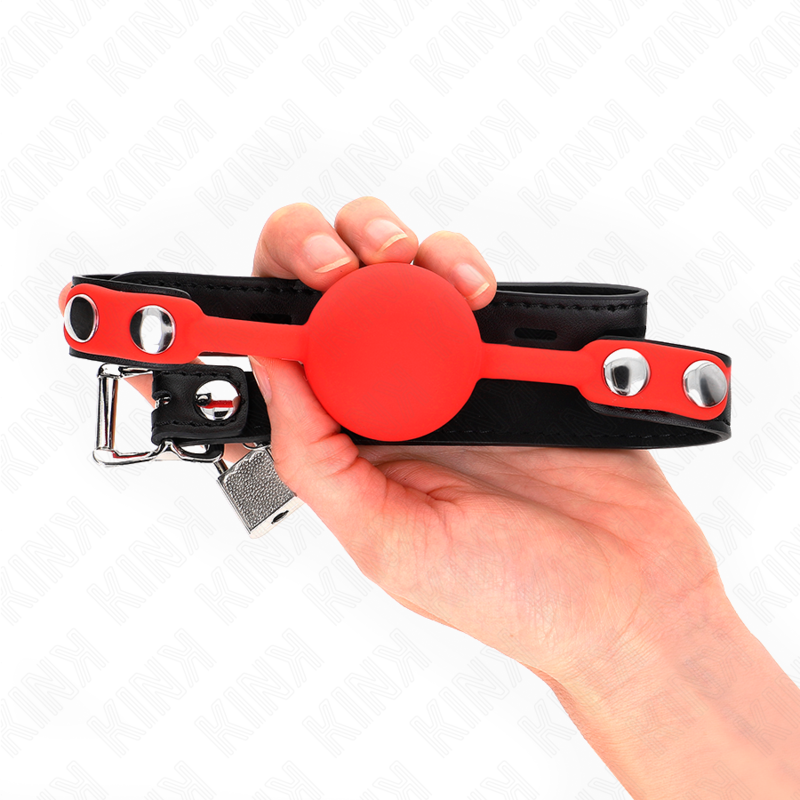 KINK - BÂTON EN SILICONE 4 CM AVEC SERRURE 60 x 2 CM KINK COLLAR & GAG