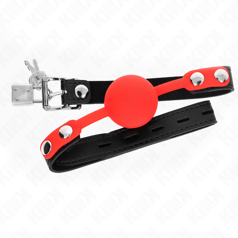 KINK - BÂTON EN SILICONE 4 CM AVEC SERRURE 60 x 2 CM KINK COLLAR & GAG
