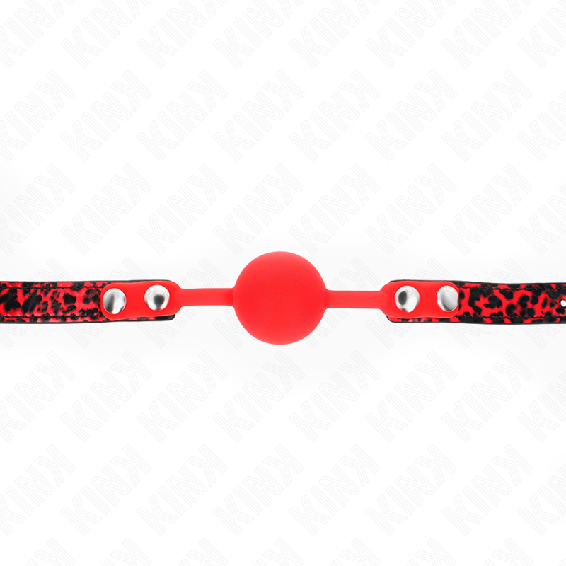 KINK - BOULE EN SILICONE 4 CM GAG MODÈLE 2 60 x 2 CM KINK COLLAR & GAG