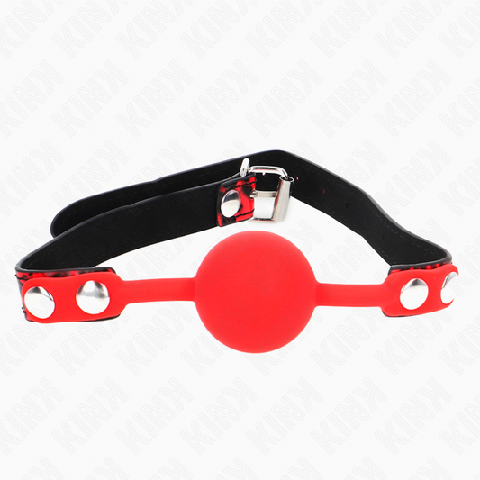 KINK - BOULE EN SILICONE 4 CM GAG MODÈLE 2 60 x 2 CM KINK COLLAR & GAG