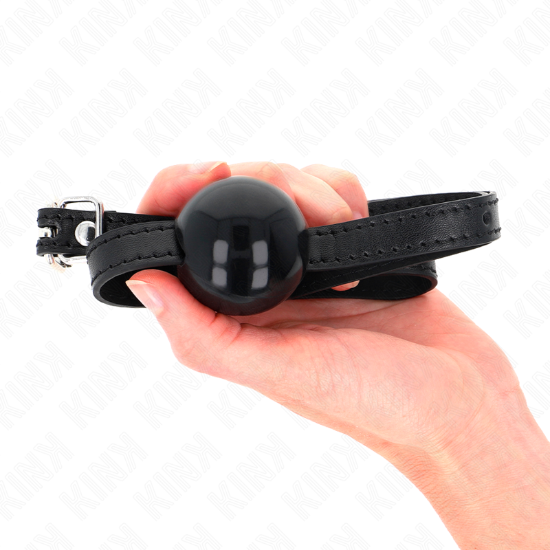 KINK - BALLE SOLIDE SIMPLE NOIRE 4 CM BAG 65 x 1,5 CM KINK COLLAR & GAG