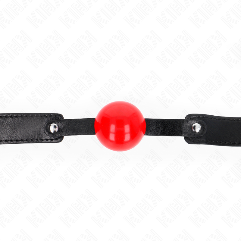 KINK - BALLE TPE SOUPLE 4 CM GAG MODÈLE 1 66 x 2,5 CM RÉGLABLE 41-61 CM KINK COLLAR & GAG