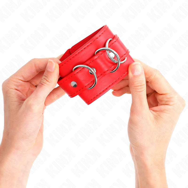 KINK - 3 APPAREILS-POIGNETS AJUSTABLES ROUGE 17,5-25 CM X 6 CM KINK WRIST RESTRAINT