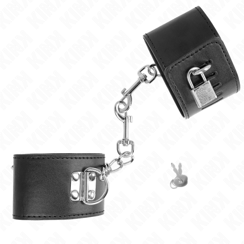 KINK - APPUI-POIGNETS AVEC FERMETURE PAR CADENAS NOIR AJUSTABLE 16-23 CM X 5,5 CM KINK WRIST RESTRAINT