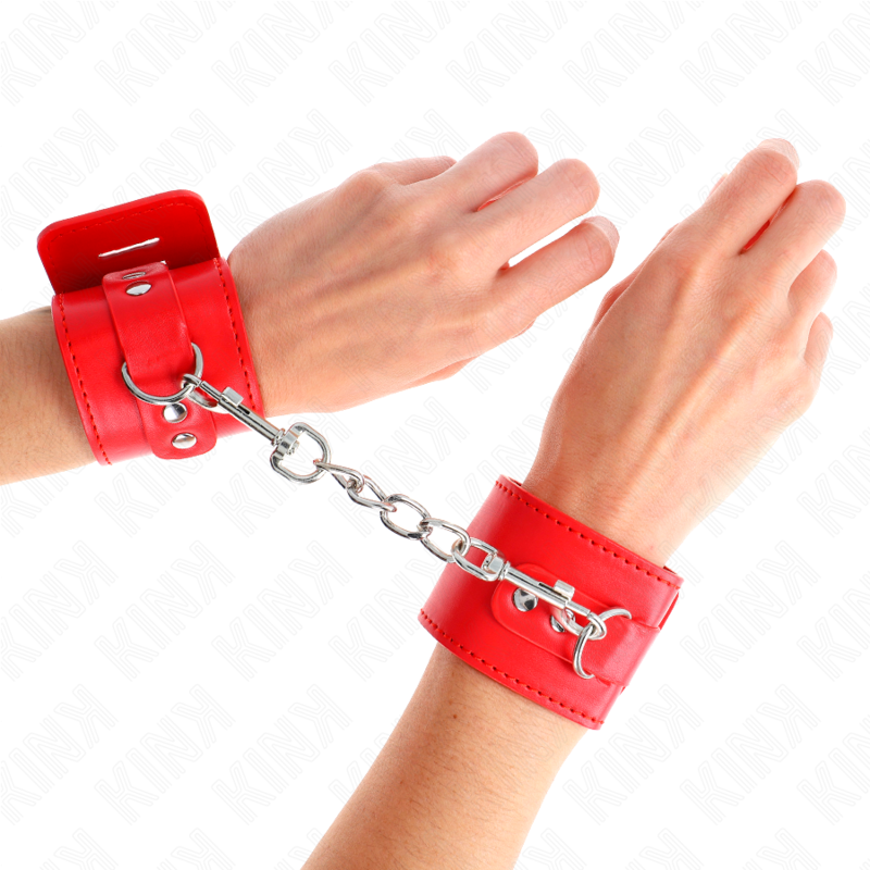 KINK - APPUI-POIGNETS AVEC FERMETURE PAR CADENAS ROUGE AJUSTABLE 16-23 CM X 5,5 CM KINK WRIST RESTRAINT