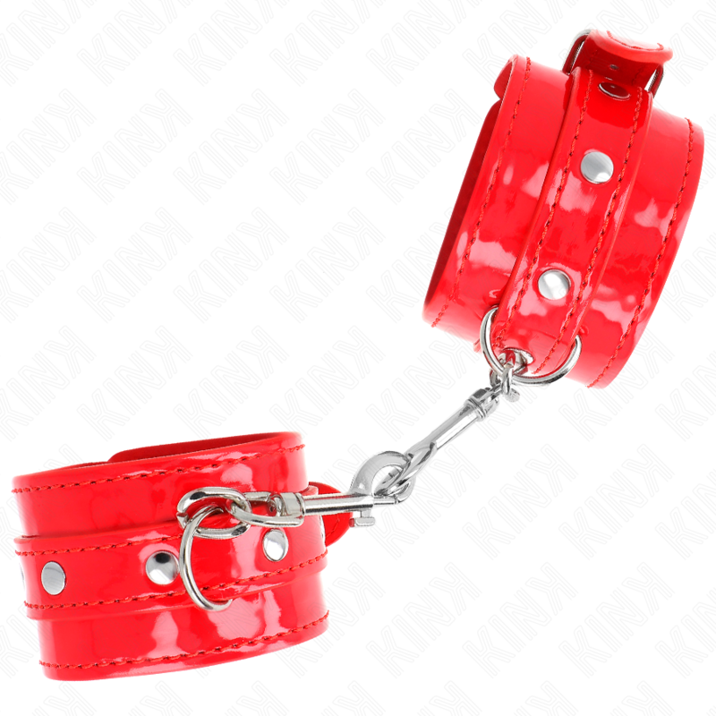 KINK - MANCHETTES BRILLANTES ROUGE AJUSTABLES 23-33 CM KINK WRIST RESTRAINT