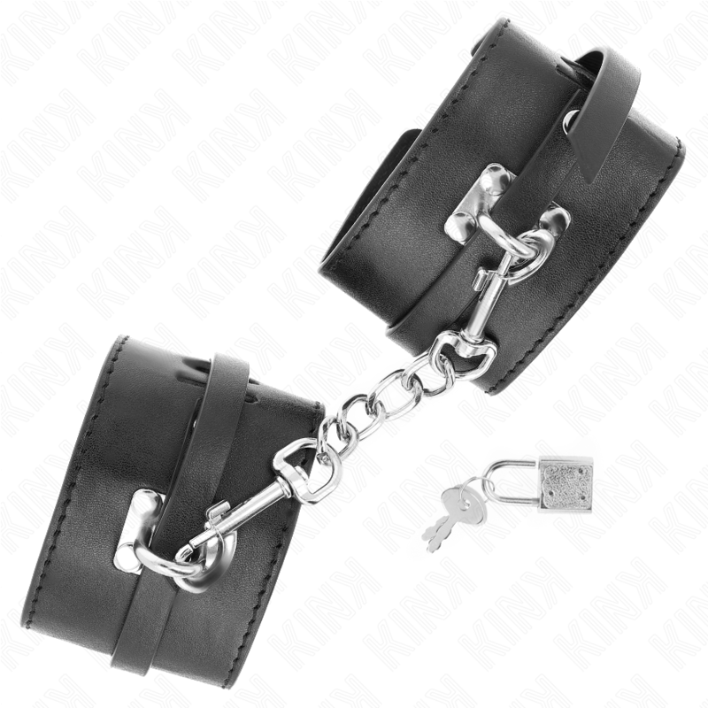 KINK - APPUI-POIGNETS VERROUILLABLES DELUXE NOIR AJUSTABLE 14,5-21 CM X 6 CM KINK WRIST RESTRAINT