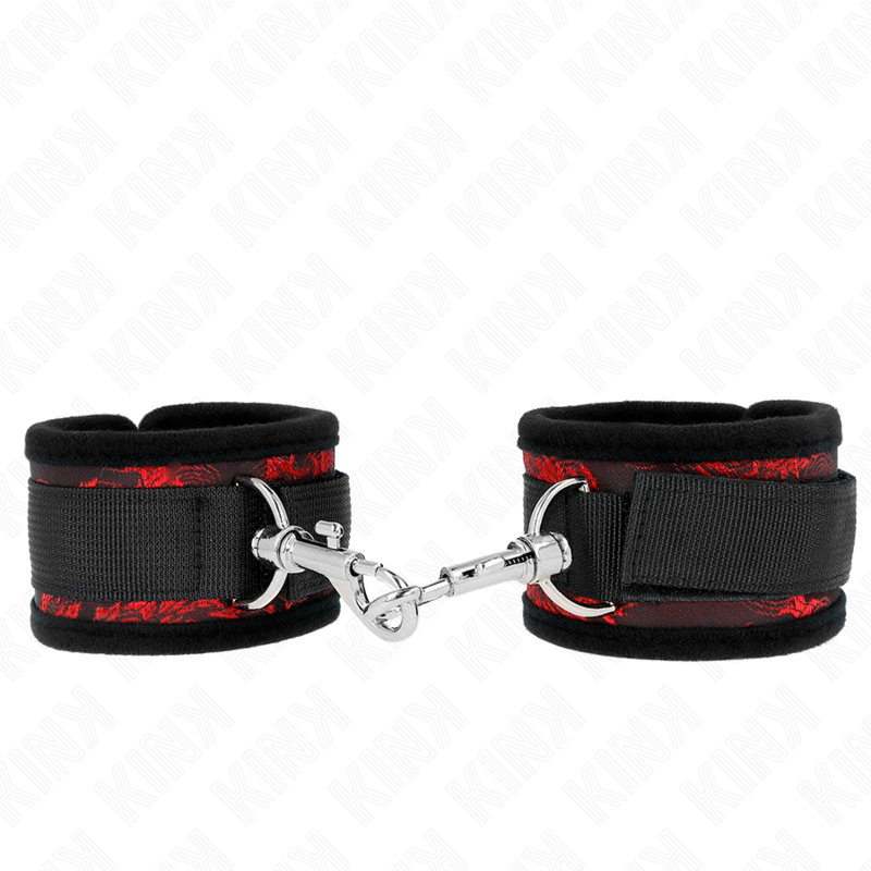 KINK - RETENUES POIGNETS SCANDAL ROUGE-NOIR KINK WRIST RESTRAINT