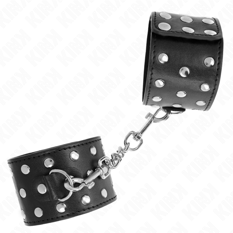 KINK - RETENUES-POIGNETS PUNK RÉGLABLES 19-24 CM X 5,5 CM KINK WRIST RESTRAINT