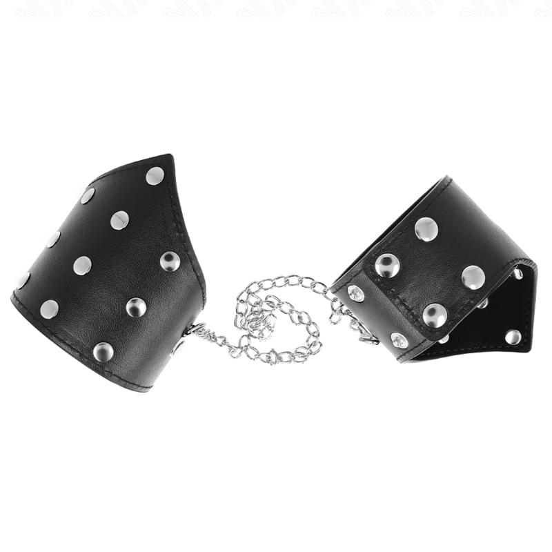 KINK - BRACELETS STYLE POINT NOIR AVEC CHAÎNE RÉGLABLE 17-23 CM X 8,5 CM KINK WRIST RESTRAINT