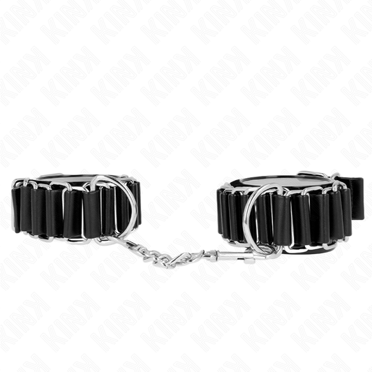 KINK - APPUI-POIGNETS FINS COMME CHARNIÈRES NOIR RÉGLABLE 16-22 CM X 3,5 CM KINK WRIST RESTRAINT
