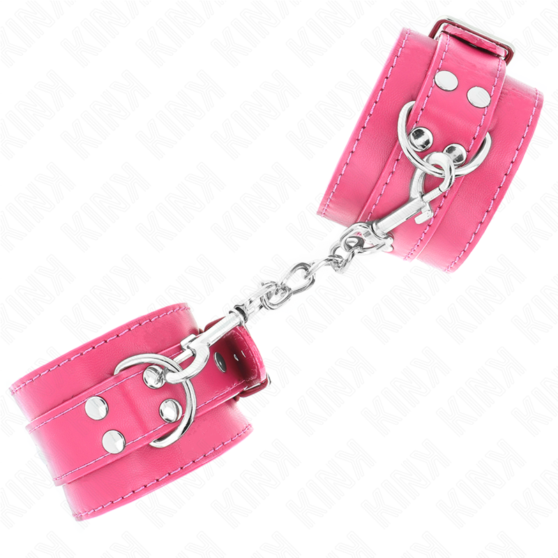 KINK - APPUI-POIGNETS ROSE FRAMBOISE AVEC DOUBLURE ROSE FRAMBOISE RÉGLABLE 20-28 CM X 5,5 CM KINK WRIST RESTRAINT