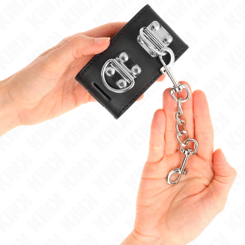 KINK - APPUI-POIGNETS MULTIPOSITIONS AVEC FERMETURE PAR CADENAS NOIR AJUSTABLE 16-23 CM X 5,5 CM KINK WRIST RESTRAINT