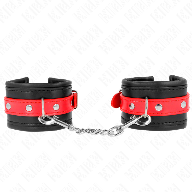 KINK - APPUI-POIGNETS NOIR AVEC CEINTURE ROUGE AJUSTABLE 17-28 CM X 6 CM KINK WRIST RESTRAINT