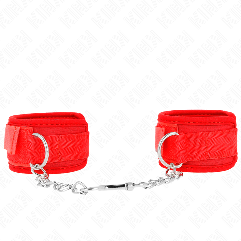KINK - ATTENTES-POIGNETS EN NÉOPRÈNE ROUGE 42 X 5 CM KINK WRIST RESTRAINT