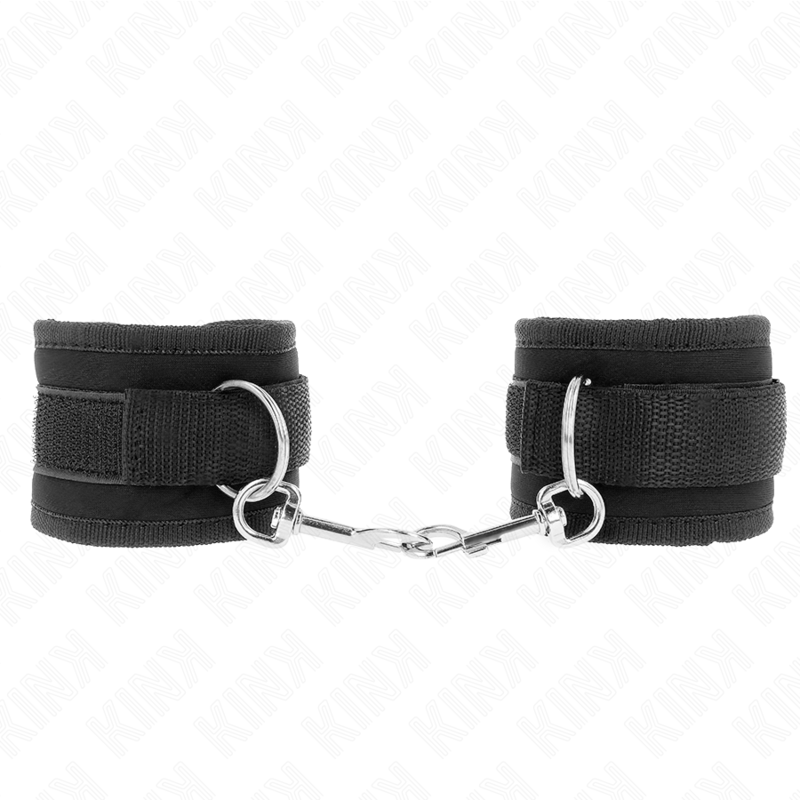 KINK - APPAREILS-POIGNETS À CROCHET ET BOUCLE EN NYLON NOIR MODÈLE 2 RÉGLABLE 18-35 CM X 6 CM KINK WRIST RESTRAINT