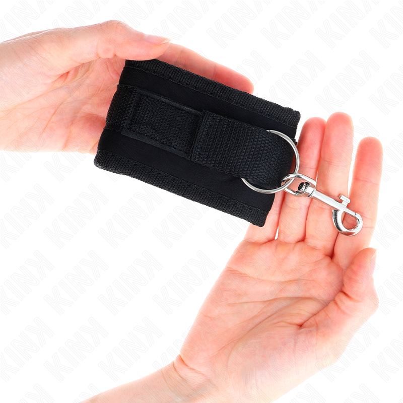 KINK - APPAREILS-POIGNETS À CROCHET ET BOUCLE EN NYLON NOIR MODÈLE 2 RÉGLABLE 18-35 CM X 6 CM KINK WRIST RESTRAINT