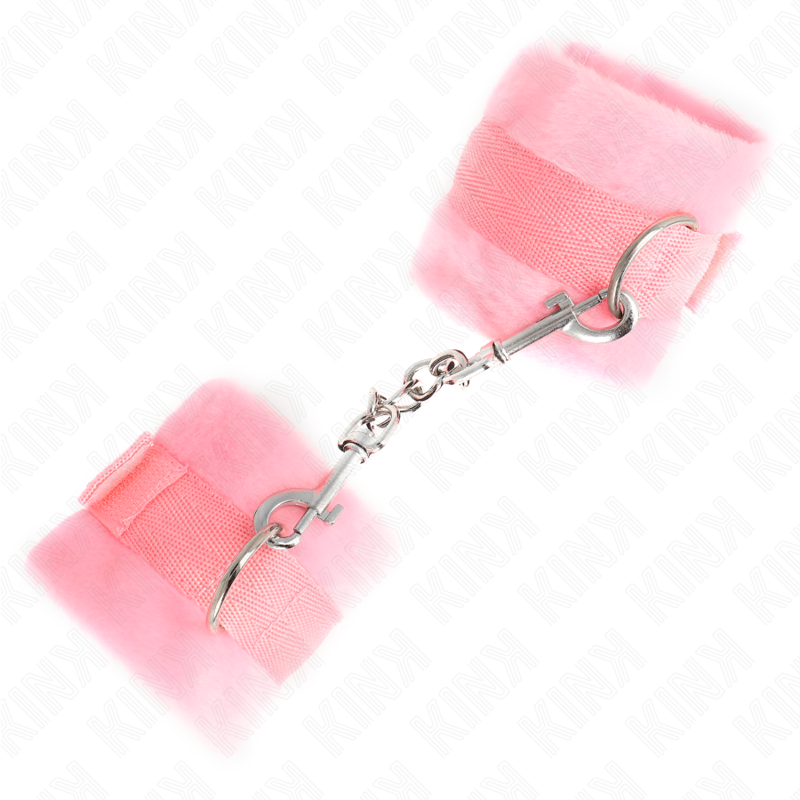 KINK - MANCHETTES DÉBUTANT EN FOURRURE ROSE 30 X 7 CM KINK WRIST RESTRAINT