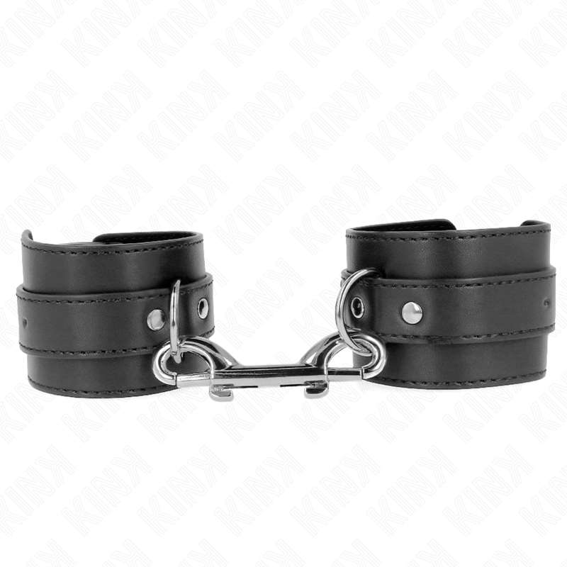 KINK - APPAREILS-POIGNETS - RANGÉE DE RIVETS SIMPLE ET GRANDE BOUCLE NOIRE RÉGLABLE 17-28 CM X 5 CM KINK WRIST RESTRAINT