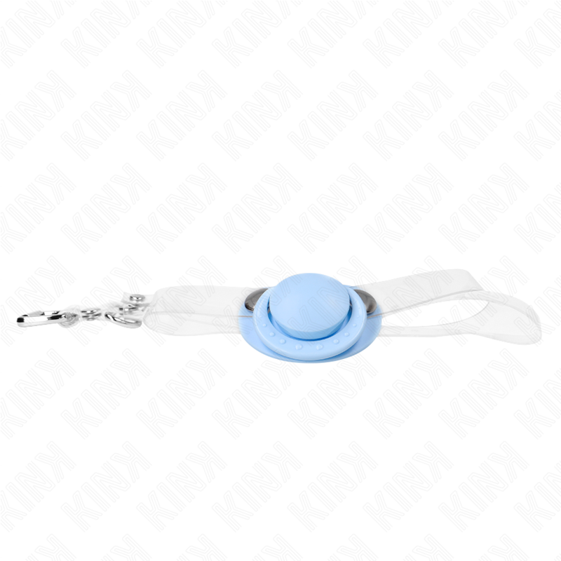 KINK - GAG EN FORME DE SUCETTE BLEU CLAIR 5,5 x 4 CM AJUSTABLE 43-60 CM KINK COLLAR & GAG