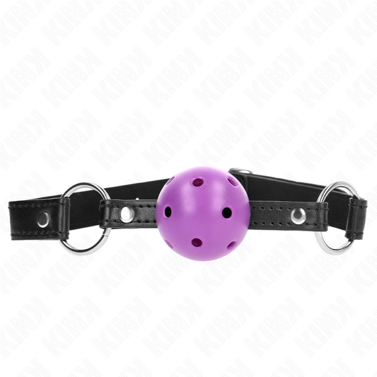 KINK - BALLE CREUSE DURE VIOLET 4,5 CM BAG 63,5 X 2 CM KINK COLLAR & GAG