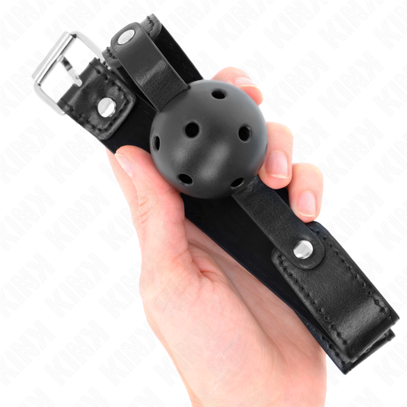 KINK - BALLE RESPIRANT NOIRE 4,5 CM BAG 65 x 2,5 CM KINK COLLAR & GAG